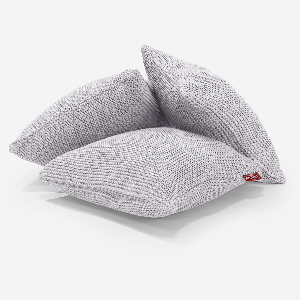 Scatter Cushion 45 x 45cm - 100% Cotton Ellos Light Grey 03