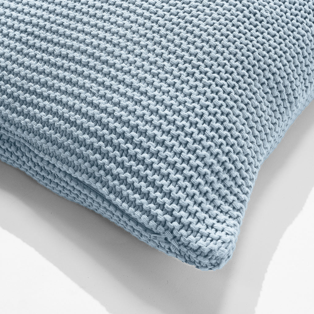 Scatter Cushion 45 x 45cm - 100% Cotton Ellos Misty Blue 02