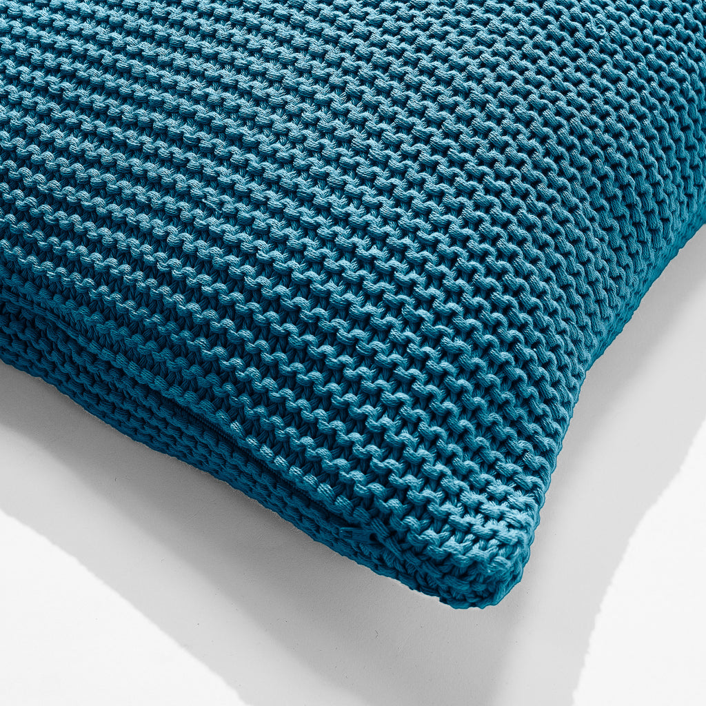 Scatter Cushion 45 x 45cm - 100% Cotton Ellos Petrol Blue 02