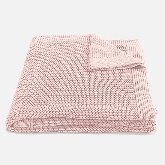 Throw / Blanket - 100% Cotton Ellos Baby Pink 01