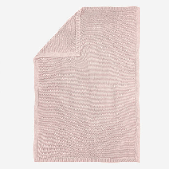 Throw / Blanket - 100% Cotton Ellos Baby Pink 03