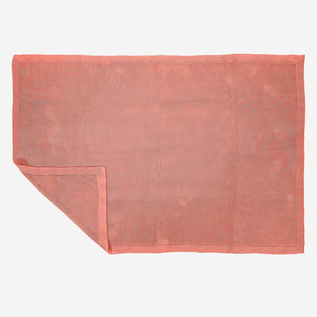 Throw / Blanket - 100% Cotton Ellos Coral Pink 03
