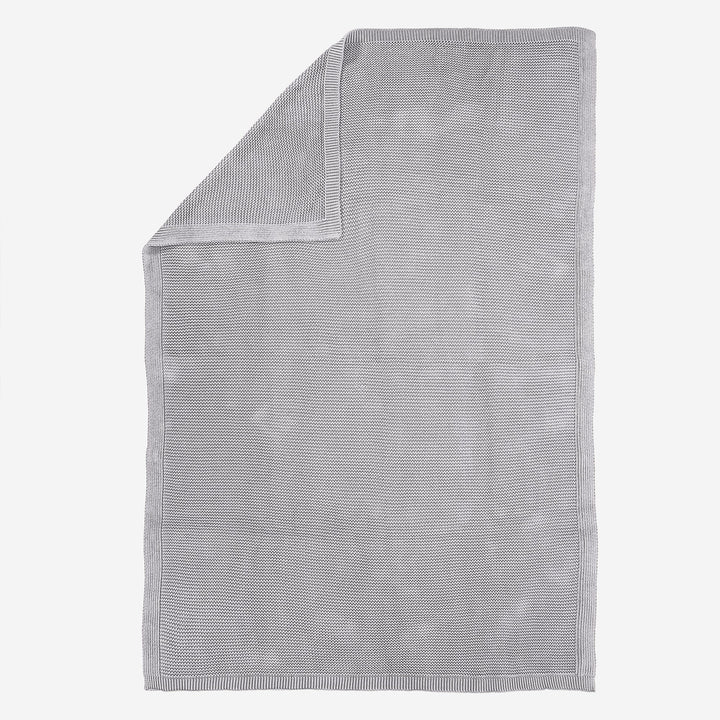 Throw / Blanket - 100% Cotton Ellos Light Grey 03