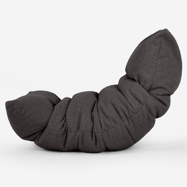 Eva Lounger Bean Bag - Boucle Graphite Grey 02