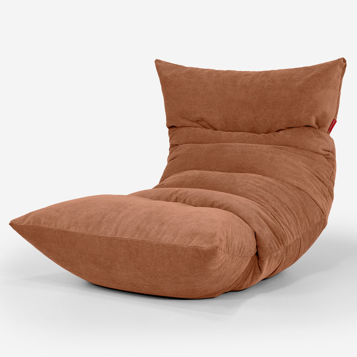 Eva Lounger Bean Bag - Needlecord Amber 01