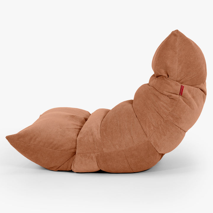 Eva Lounger Bean Bag - Needlecord Amber 02
