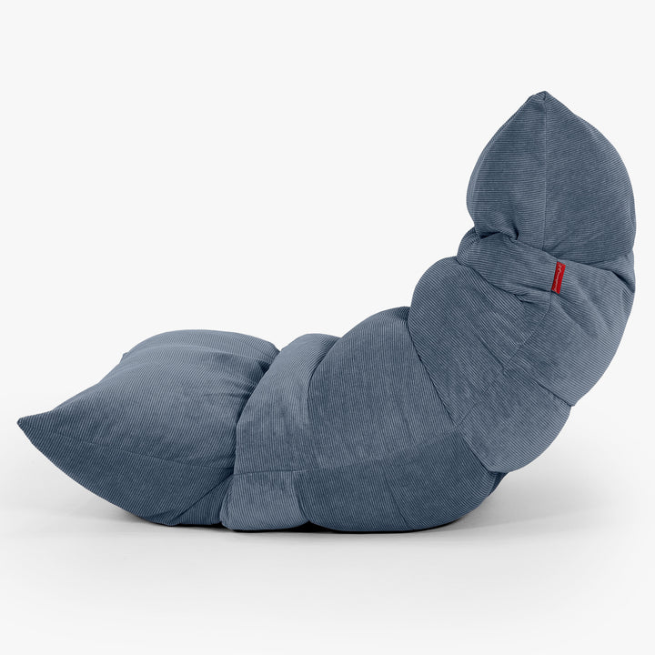 Eva Lounger Bean Bag - Needlecord Navy 02