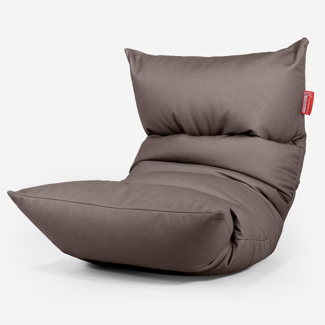 Eva Lounger Bean Bag - Vegan Leather Chocolate 01