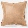 Extra Large Cushion 70 x 70cm - Distressed Leather Honey Brown 01
