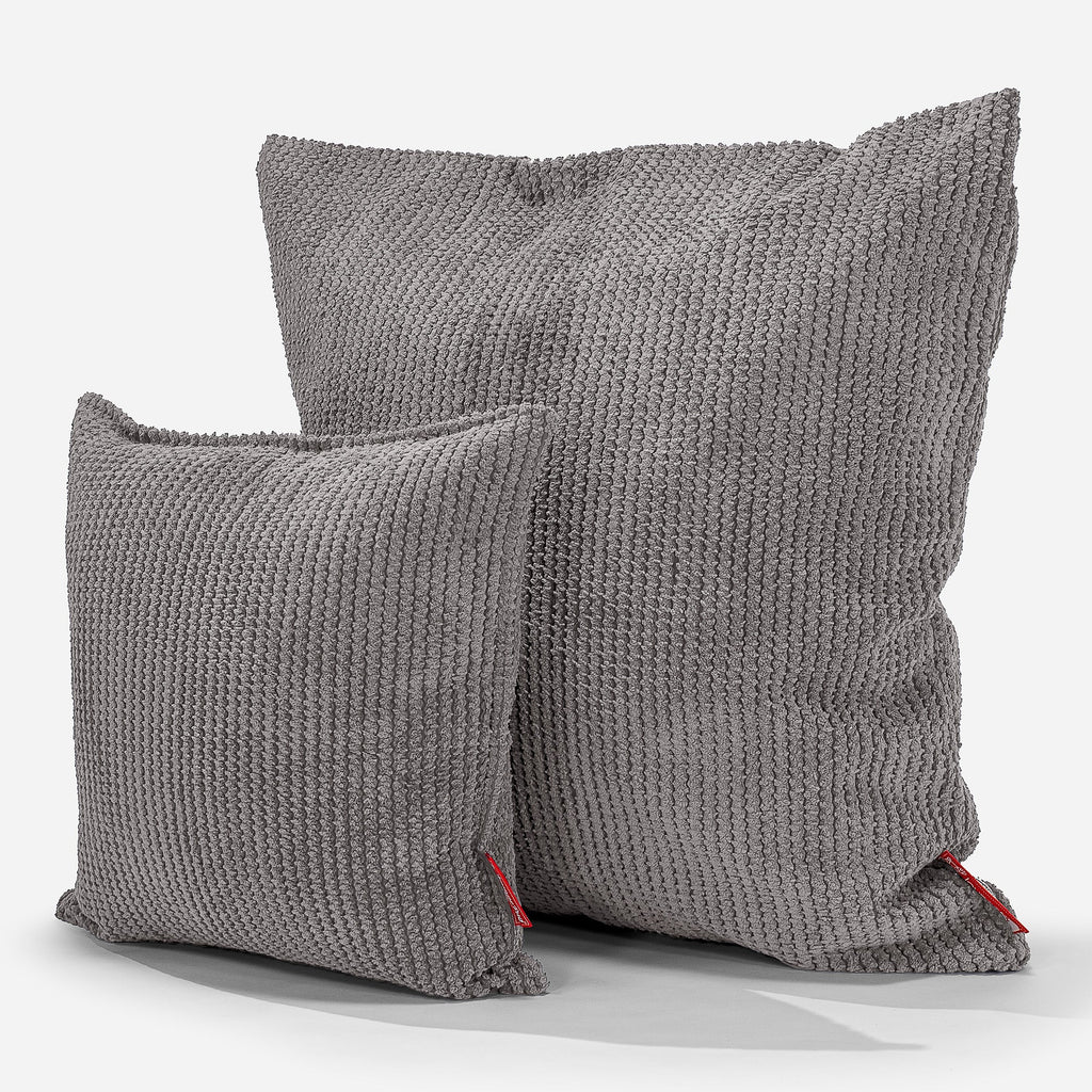 Extra Large Scatter Cushion 70 x 70cm - Pom Pom Charcoal Grey 02