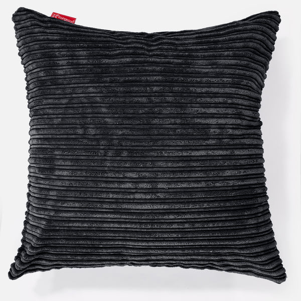 Extra Large Cushion 70 x 70cm - Cord Black 01
