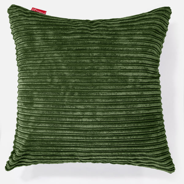 Extra Large Scatter Cushion 70 x 70cm - Cord Forest Green 01