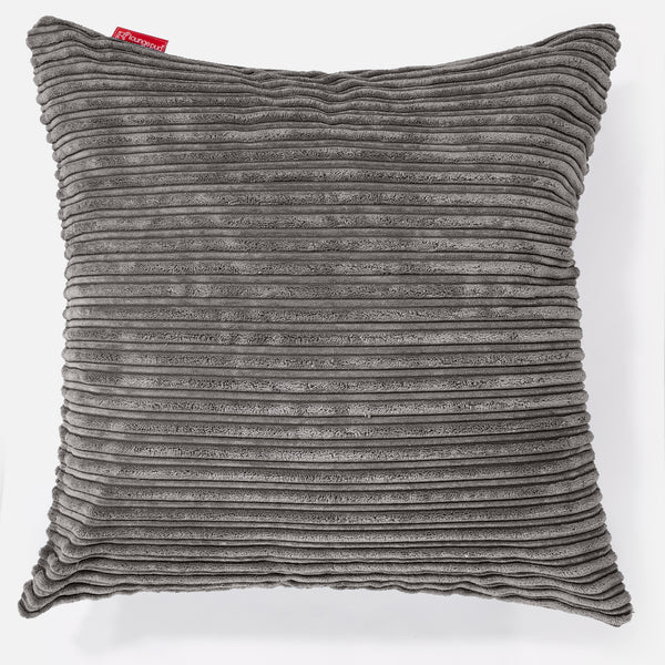 Extra Large Cushion 70 x 70cm - Cord Graphite 01