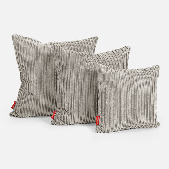 Extra Large Cushion 70 x 70cm - Cord Mink 02