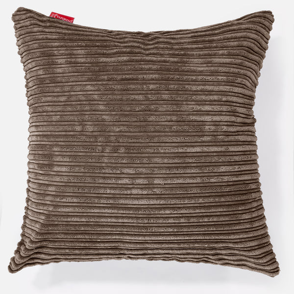 Extra Large Cushion 70 x 70cm - Cord Mocha Brown 01