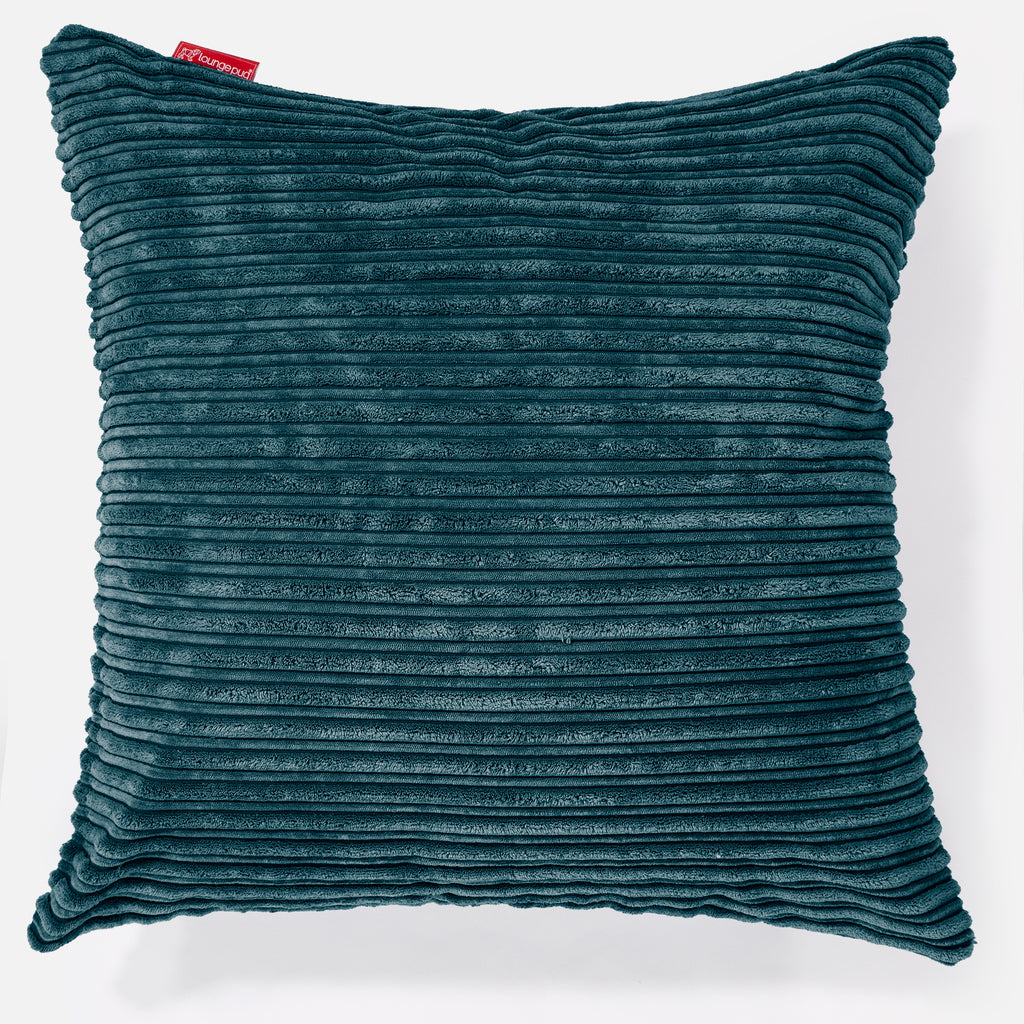 Extra Large Cushion 70 x 70cm - Cord Teal Blue 01