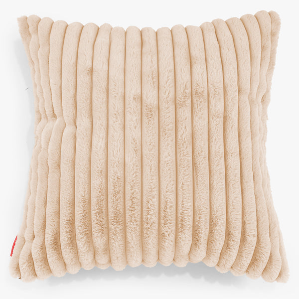 Extra Large Scatter Cushion Cover 70 x 70cm - Ultra Plush Cord Peach 01