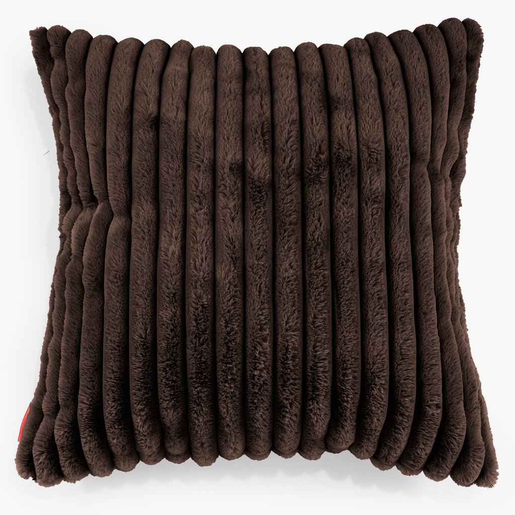 Extra Large Scatter Cushion Cover 70 x 70cm - Ultra Plush Cord Sable 01