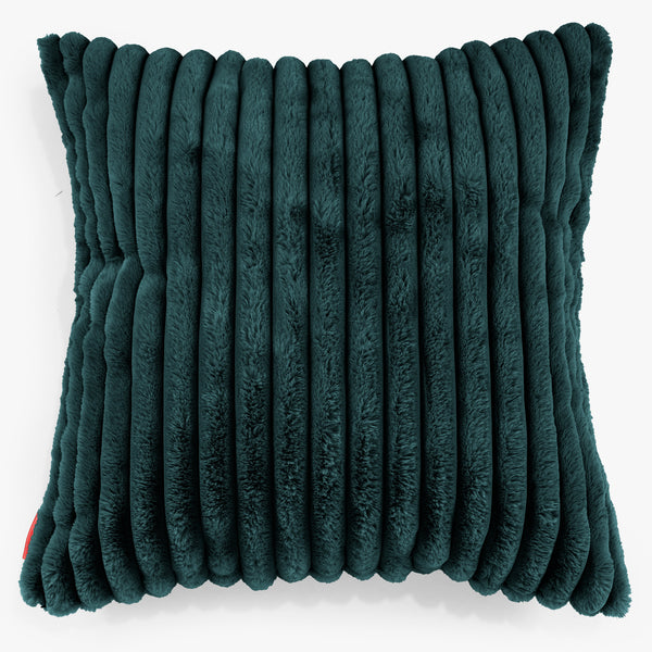 Extra Large Scatter Cushion Cover 70 x 70cm - Ultra Plush Cord Teal 01