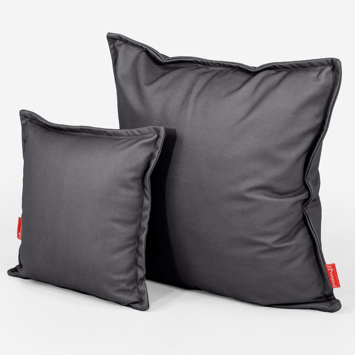 Extra large black cushions top