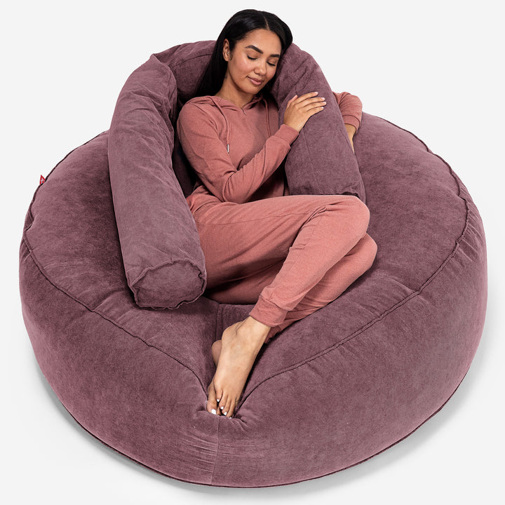 Mega Mammoth Bean Bag Sofa - Flock Lilac 02