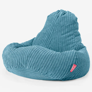 Ultra Lux Gaming Bean Bag Chair - Cord Aegean Blue