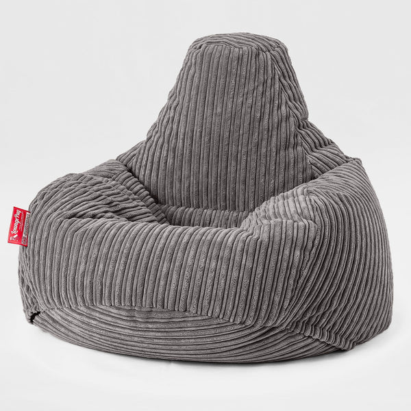 Teardrop Bean Bag Chair - Cord Graphite Grey 01
