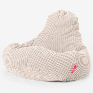 Ultra Lux Gaming Bean Bag Chair - Cord Ivory