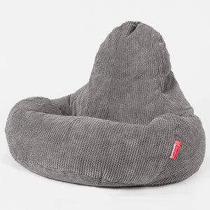 Ultra Lux Gaming Bean Bag Chair - Pom Pom Charcoal Grey