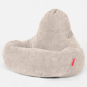 Ultra Lux Gaming Bean Bag Chair - Pom Pom Ivory