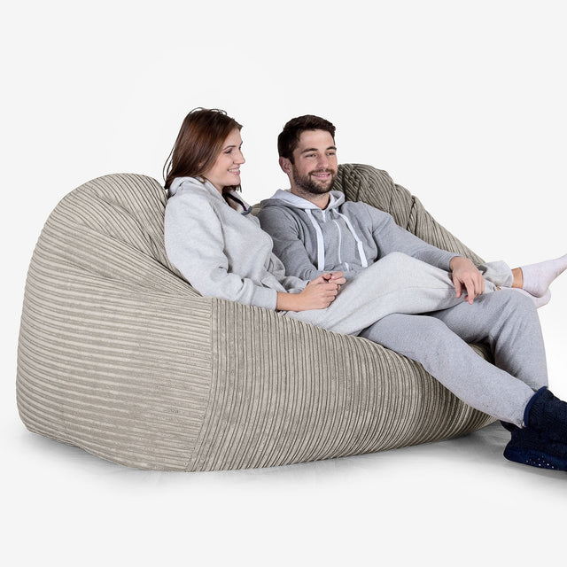Huge Bean Bag Sofa - Cord Mink 02