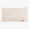 XL Rectangular Support Cushion Cover 40 x 80cm - Ultra Plush Cord Cream 01