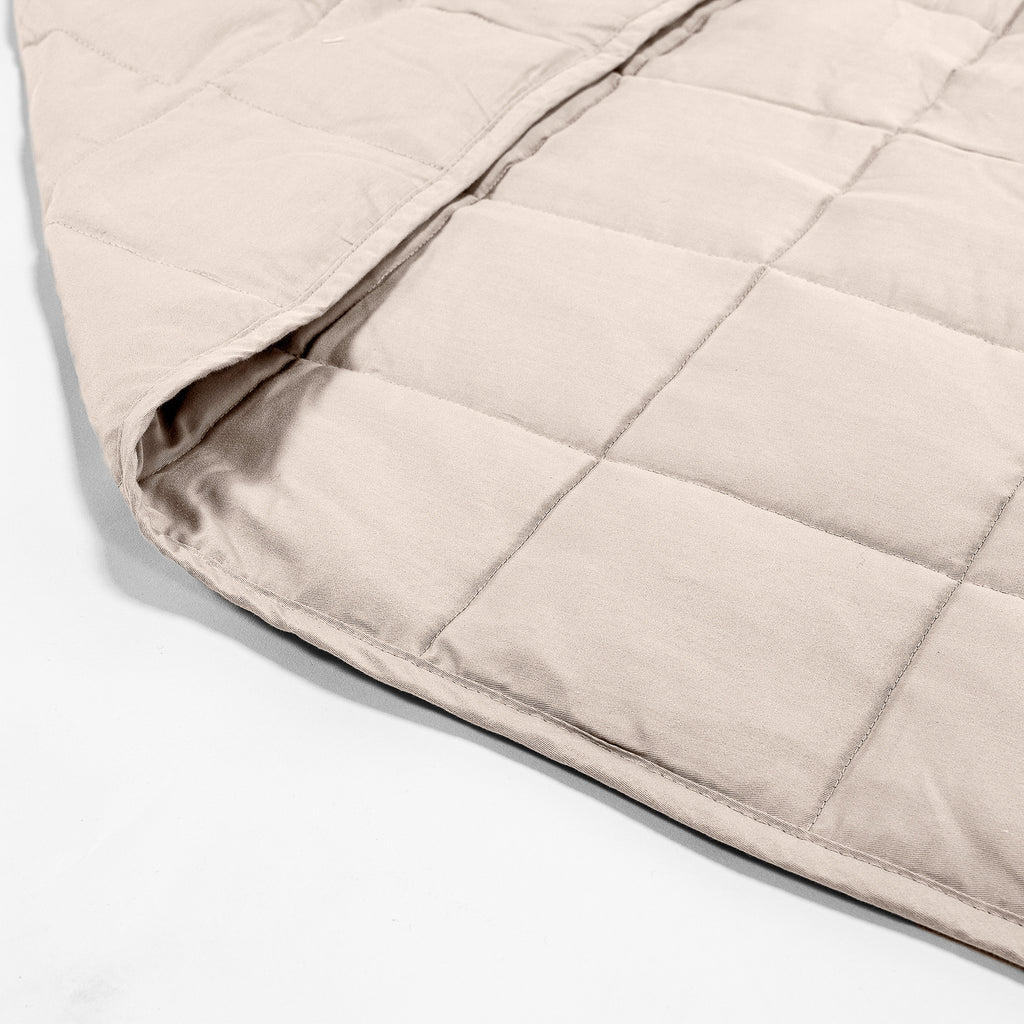 Weighted Blanket for Adults - Cotton Cream / Mink 02