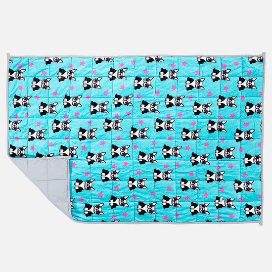 Children's Weighted Blanket - Flannel Fleece Pug 03