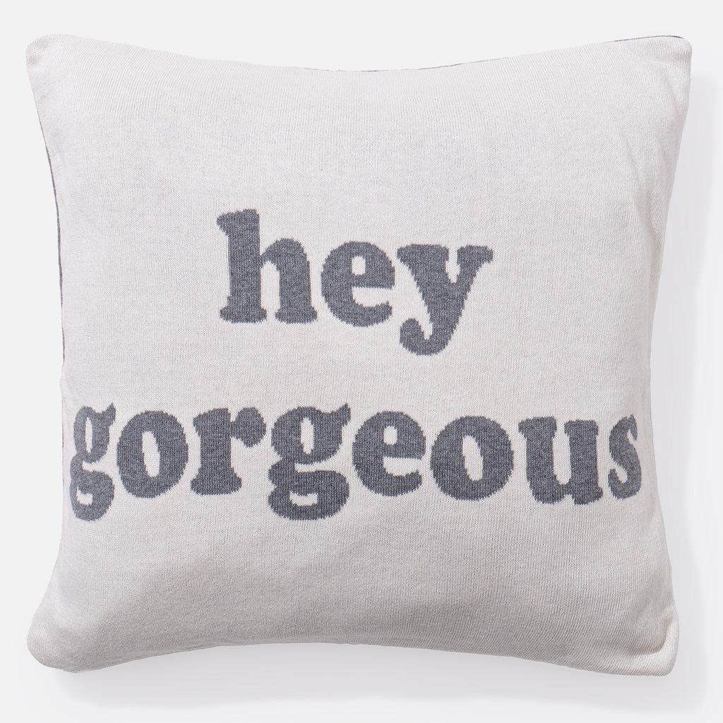 Scatter Cushion 45 x 45cm - 100% Cotton Hey Gorgeous 02