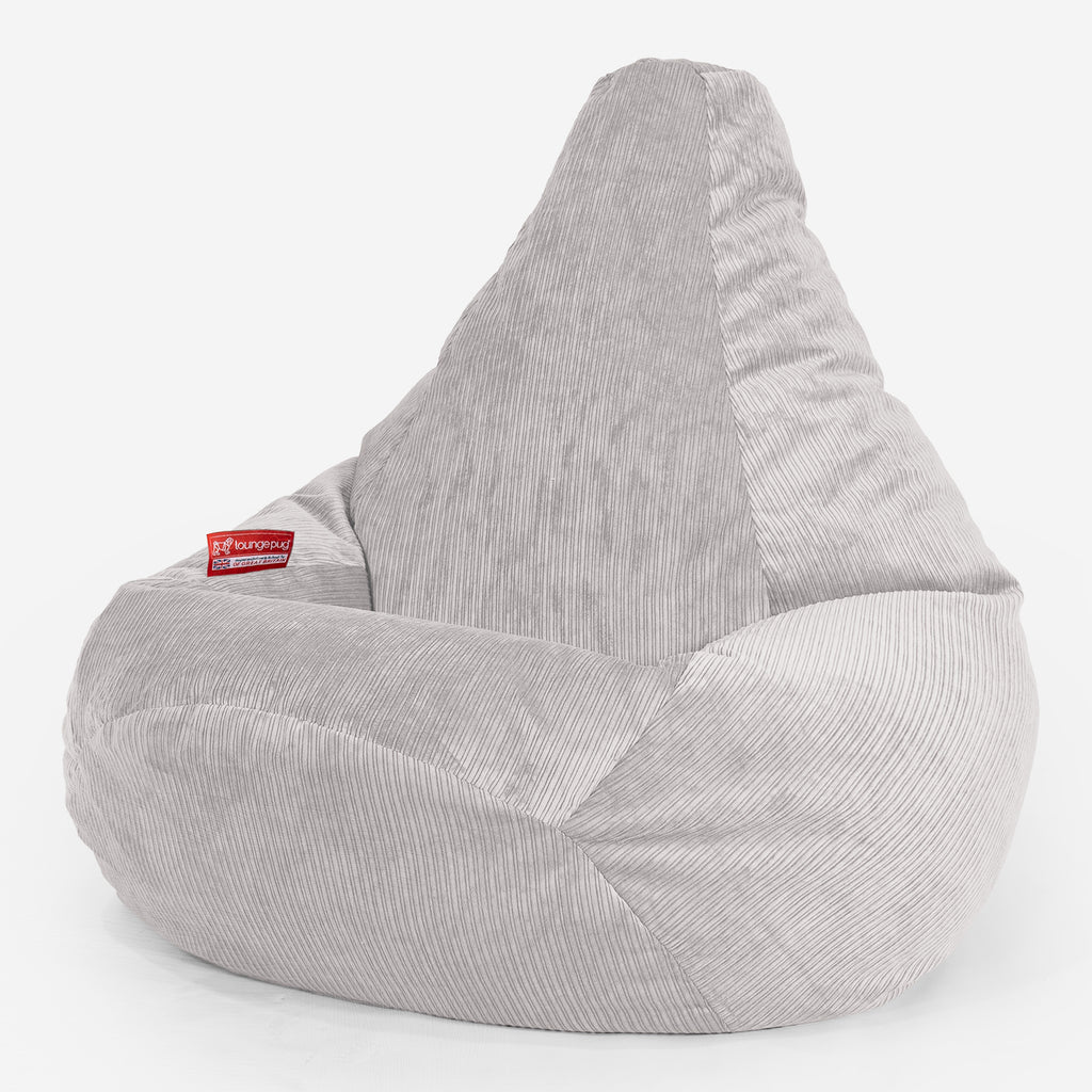 Highback Bean Bag Chair - Pinstripe Stone 02