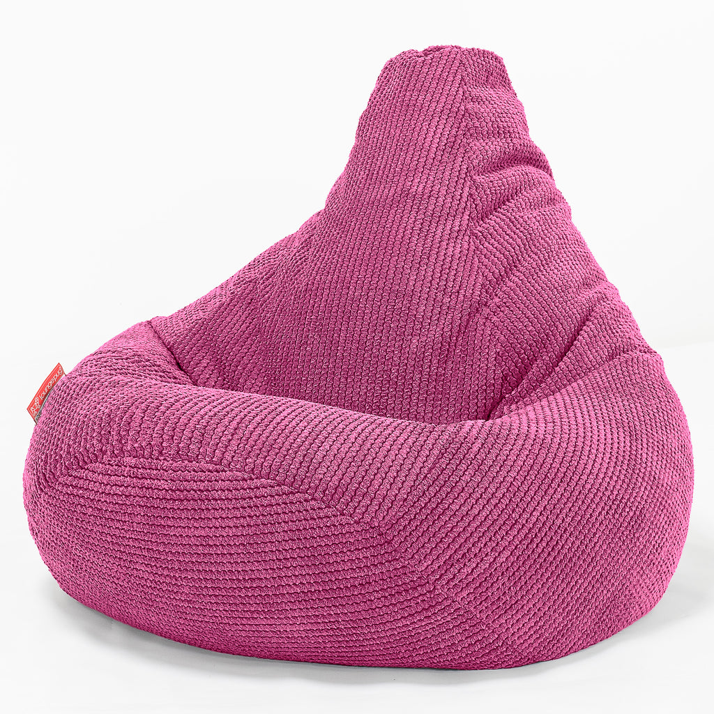 Highback Bean Bag Chair - Pom Pom Pink 02
