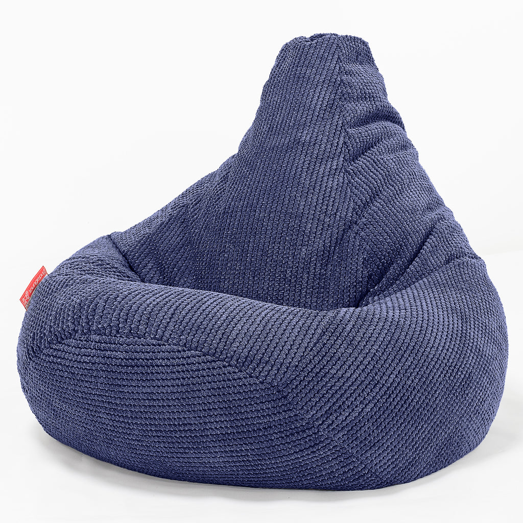 Highback Bean Bag Chair - Pom Pom Purple 02