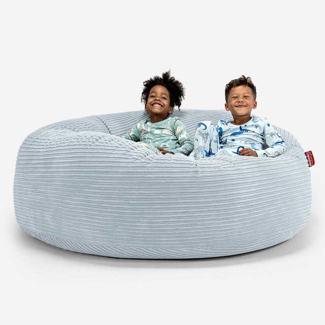 Huge Family Sized Kids' Bean Bag 3-14 yr - Cord Baby Blue 01