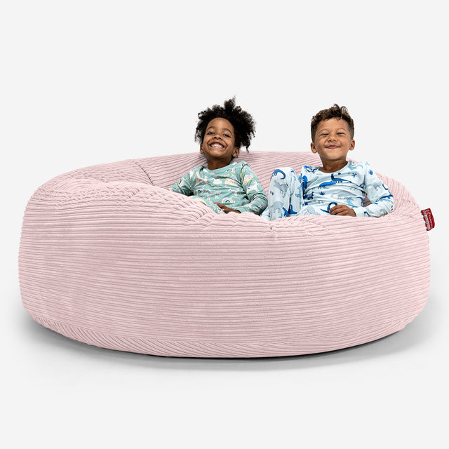 Huge Family Sized Kids' Bean Bag 3-14 yr - Cord Blush Pink 01