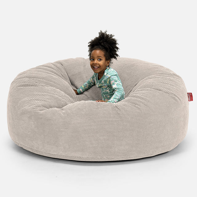 Huge Family Sized Kids' Bean Bag 3-14 yr - Pom Pom Ivory 01