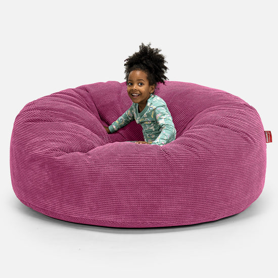 Huge Family Sized Kids' Bean Bag 3-14 yr - Pom Pom Pink 01