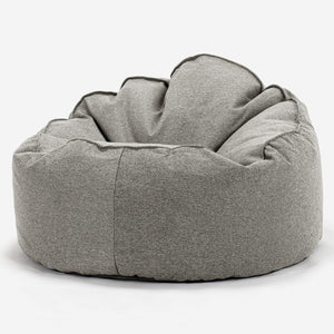 Archi Bean Bag Chair - Interalli Wool Silver