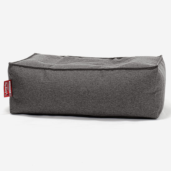 CloudSac 100 Memory Foam Footstool - Interalli Wool Grey 01