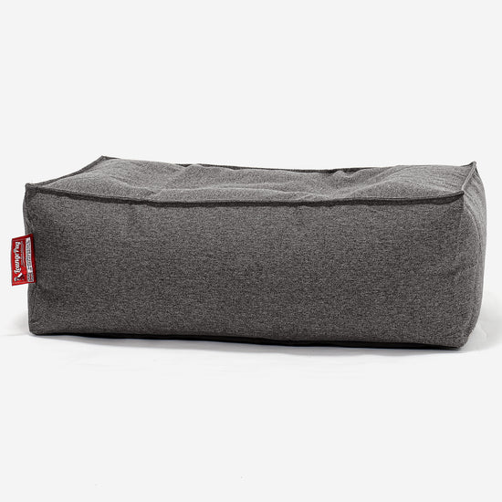 Large Footstool - Interalli Wool Grey 01