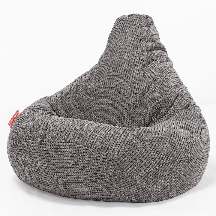 Children's Gaming Bean Bag Chair 6-14 yr - Pom Pom Charcoal 02