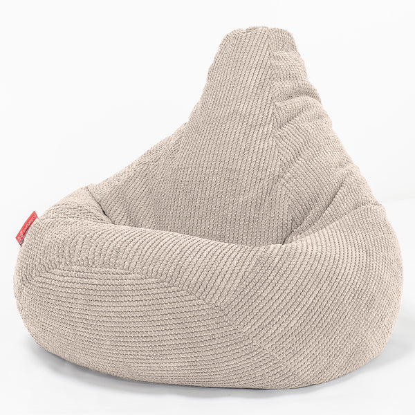 Children's Gaming Bean Bag Chair 6-14 yr - Pom Pom Ivory 01