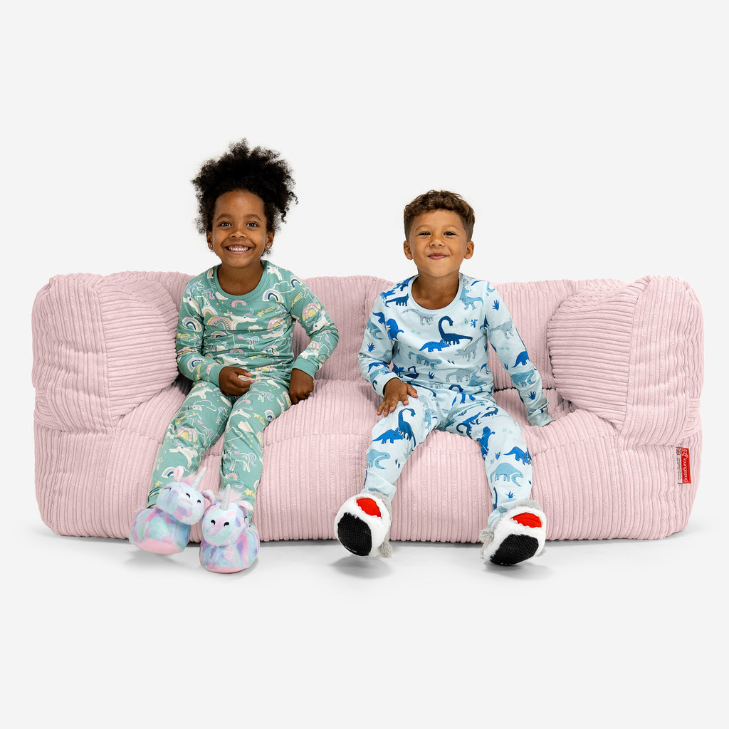 Kids' Giant Albert Sofa 2 Seater 3-14 yr - Cord Blush Pink 01