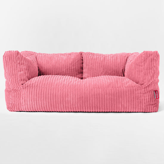 Kids' Giant Albert Sofa 2 Seater 3-14 yr - Cord Coral Pink 03