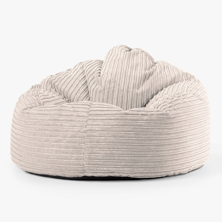 Kids' Giant Snuggle Bean Bag 3-8 yr - Cord Ivory 02